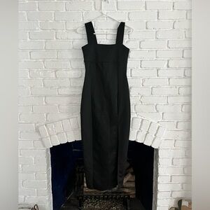 Edit white closet long black dress